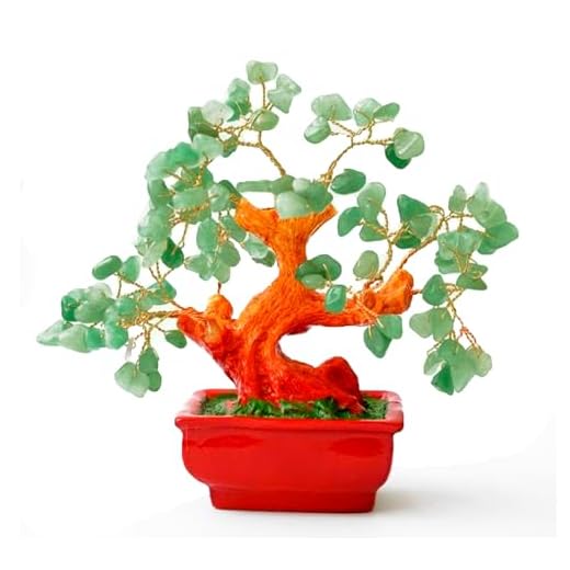 Arbol de la Vida Piedras Naturales 100% Genuinas Arbol de la Vida Decoracion Cristales Curativos Cirstales Terapias Yoga (Aventurina Verde, 20 cm Mediano)