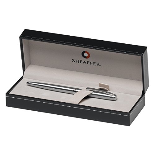 Image of Sheaffer Sagaris Ballpoint Pen, Brushed Chrome, Chrome Trim (E2947251)