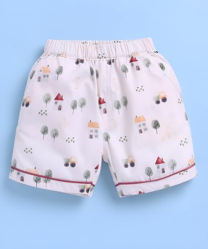 Image of Toonyport Kids Cotton Print Pyjama Set, Short Sleeve Shirt with Shorts
