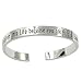 Sterling silver"You were given this life you are Strong Enough to live"inspirational bracelets
