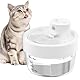 Jewyow 1L Katzenbrunnen Kabellos, Leiser Trinkbrunnen für Katze, 120° Bewegungsmelder Katzentrinkbrunnen mit Batterie Anzeige, 3 Modus, 2200mAh für Katzen, Hunde