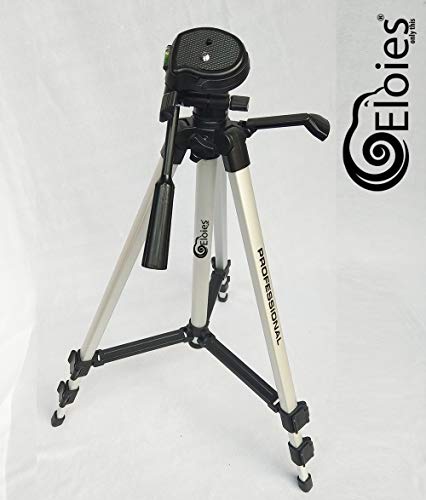 Image of Eloies Tripod for DSLR, Camera | Operating Height: 5.57 Feet| Maximum Load Capacity up to 5kg | Portable Lightweight Aluminum Tripod 360 Degree Ball Head| Carry Bag Included53.1 Inch Free Mobile Tripod Clamp