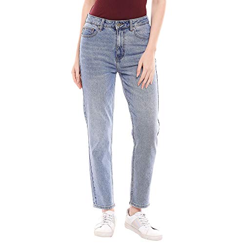 ONLY Female Straight-Fit Jeans ONLEMILY Hohe Taille Gerade geschnitten...