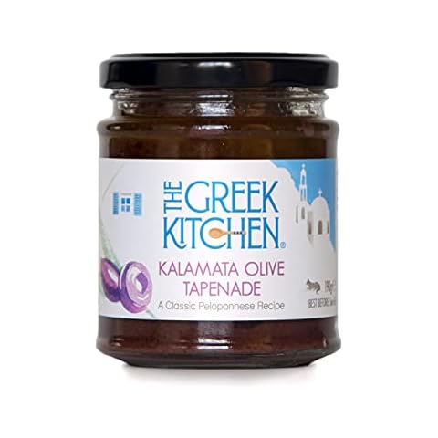 The Greek Kitchen Kalamata Olive Tapenade, 180 g, Purple Cover