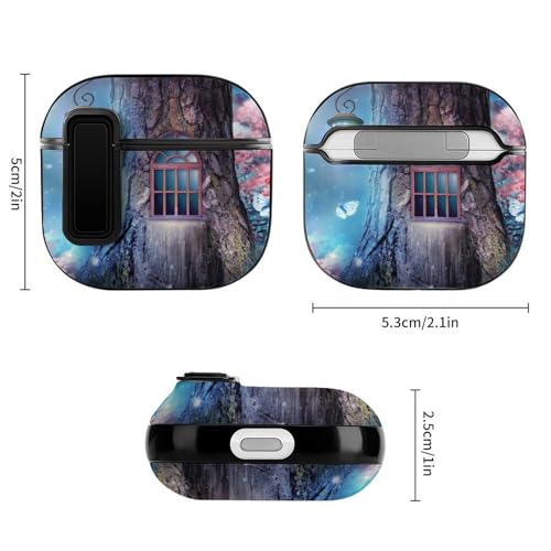 Niapessel for AirPods 4 Case, Magical Fantasy Elf Print Compatible with Apple Airpods 4th Generation Case for Women Men, PC Hard Shell Full Protective Case Cover