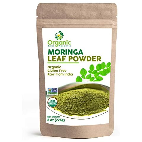 Organic Moringa Powder - 8 oz (226g) | USDA Organics, Non-GMO, Kosher, Halal, Moringa Olifera Powder - 100% Raw and Natural, by SHOPOSR Cover
