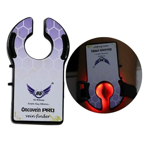 Rechargeable Vein Finder for IV Access – ONCOVEIN PRO LED Vein Finder Light for Phlebotomy in Clinics and Home Use – Ideal for All Skin Tones
