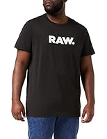 G-Star RAW Men's Holorn Graphic Crew Neck Short Sleeve T-Shirt, Raw: Black, Medium