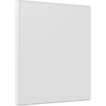Staples Economy 0.5-Inch Round Ring Binder, Holds Up to 100 Sheets Each, 12-Pack, White, Lightweight Binders for School & Office