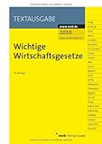 Wichtige Wirtschaftsgesetze (Textausgabe)