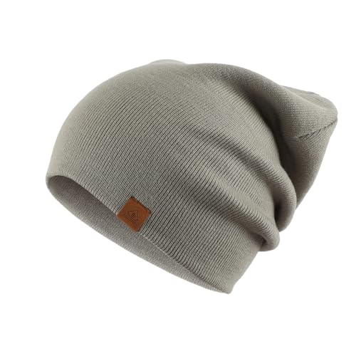 Image of Home Prefer Mens Winter Hats Acrylic Knit Cuff Beanie Cap Warm Womens Beanie Hat