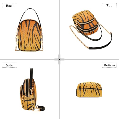 susiyo Abstract Black Tiger Stripes Small Crossbody Bags Shoulder Bag for Women Multi Zipper Stylish Ladies Messenger Bags Phone Purse Handbag Wallet4