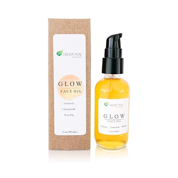 Glow-Turmeric-Rosehip-Face-Oil-Natural-Organic-Face-Moisturizer-with-Turmeric-and-Chamomile-Facial-Serum-2-oz Glow - Turmeric & Rosehip Face Oil, Natural & Organic Face Moisturizer with Turmeric and Chamomile - Facial Serum - 2 oz