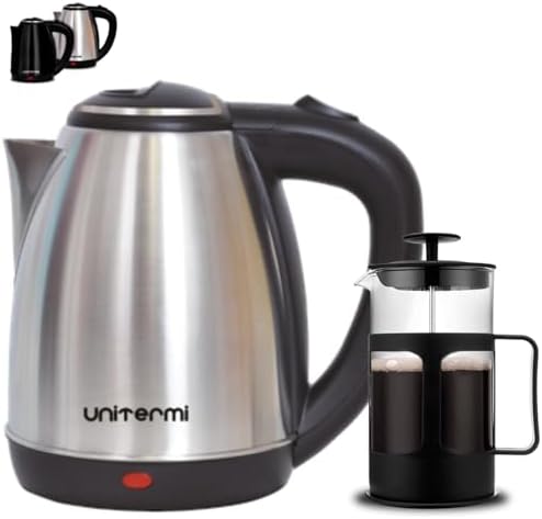 Kit Chaleira Elétrica 1,8L + Cafeteira Prensa Francesa 650 ML Man...
