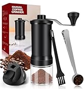 Macinacaffè Manuale Hossom - Meccanismo Ceramica, 30+ Regolazioni, Per Espresso, Moka E French Press - Foto 9