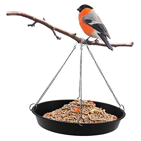 Besimple Bird Seed Catcher Tray Platform Feeder 11’’ Black Cover