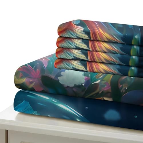 Housse de couette 3D effet fissures lumineuses ultra douce avec fermeture éclair - 7