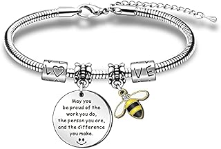 SMARGO Leaving Gifts for Colleagues Thank You Bracelet for Women Thanksgiving Day Birthday Christmas Gifts May You Be Proud of The Work You Do Bracelet Present