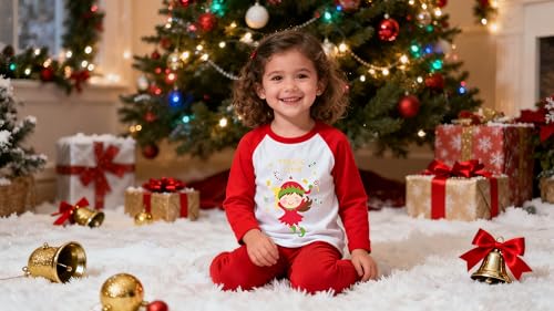 Image of Tkria Boys Girls Christmas Shirts for Kids Deer Monster Truck Excavator T-Shirt Long Sleeve Sweatshirt Toddler Tee Top 2-10T