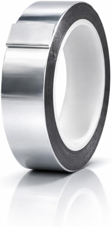 MAT Metalized Polyester Mylar Film Tape, Black - 1.5 inch x 72 yds. Decor Tape for Detailing Accent Wall, Graphic Arts, Car and Boat Trim - Vibrant Mirror Like Finish