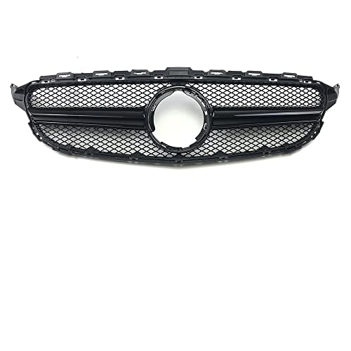 �p W205 �O���� C205 C 2014-2021 C200 C260 C180 C250 C300 �N�[�y AMG C43 �`���[�j���O GT GTR �_�C�������h�t�����g�o���p�[ �t�����g�L�h�j�[�O����(W 19-21 Glossy Black)