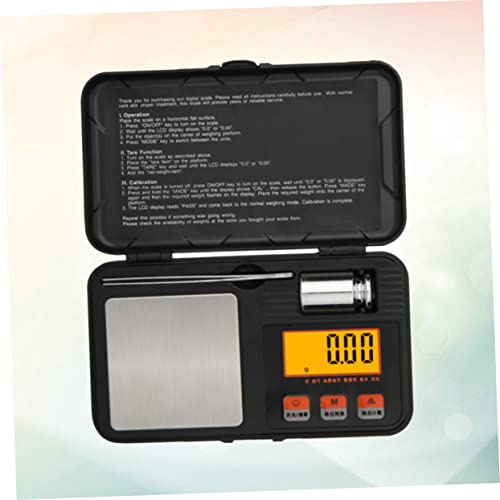 Besportble Digital Jewelry Scale Digital Platform Scale Mini Scale Smart Weigh Scales Black Intelligent Tool Box Jewelry Scale #TOP2