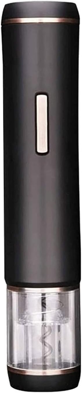 Electric Wine Bottle Openers - Battery Powered Motorized Operated Cordless Automatic Corkscrew Opener Puller Kit with Attached Foil Cutter Stopper Wine Aerator Pourer, Black