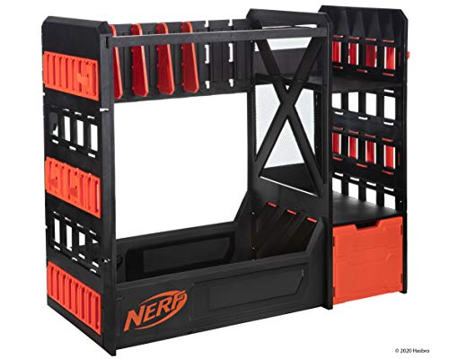 Nerf Elite Blaster Rack - Storage for up to Six Blasters, Including Shelving and Drawers Accessories, Orange and Black - Amazon Exclusive by Nerf - Image 4