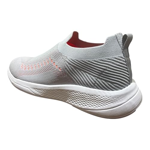 Image of Men's Slip-On Walking Shoes with Breathable Knit Mesh Upper | Lightweight Cushioned Sole Casual Sneakers | Sock-Style Flexible Comfort Shoes for Walking, Travel & Light Sports