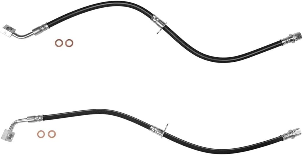 ‎A-Partrix Replacement Brake Hoses Front, Set 2 Front Brake Lines Break Hydraulic Hose Kit fits Chevrolet Camaro 2015 2014 2013 2012 2011 2010 fits Chevy Camaro 2015 2014 2013 2012 2011 2010