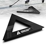 ruiru bro Triangle Hockey Passer Rebounder Heavy Duty Steel Equipment for Indoor Outdoor Solo Training On & Off Ice 3 Passing Slots Improve Passing Shooting and Stickhandling Skills (Black)