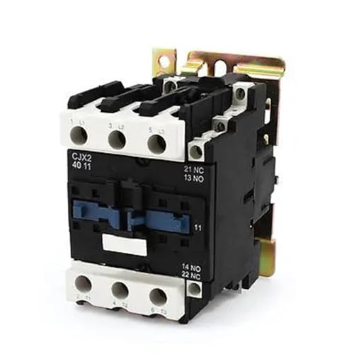 Contacteur AC triphasé CJX2-4011 avec contacts 1NO 1NC et bobine 220V AC
