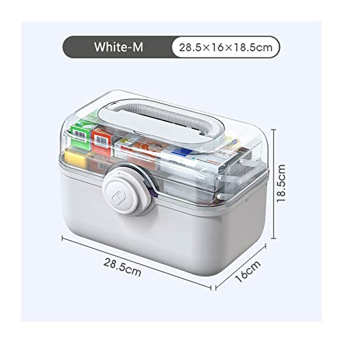 JUNJUN xiaojunjia Caja de Medicina Caja Plegable Portátil Kit de Primeros Auxilios Caja de Almacenamiento Familia Kit de Emergencia Familia Plástico Capacidad de Alta Capacidad DIRA Funda Cover