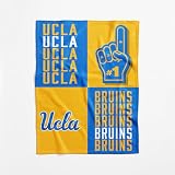 NCAA UCLA Bruins Officially Licensed Baby Swaddle Blanket, 40 x 50 in, Soft Lightweight Polyester, Domino Design