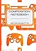 Composition Notebook Gamer: For Boys. Aesthetic neon orange design featuring video game controllers. 7" x 10" | Wide ruled | 110 pages | SOFT matte ... for college/teens. Great gift for gaming fan
