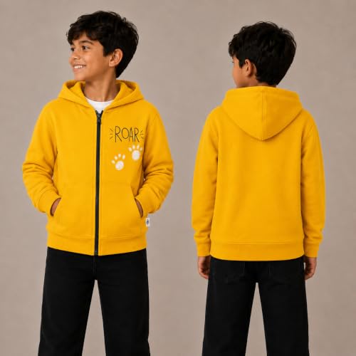 Image of The Mom Store Winter Jackets for Kids | Cute Sweatshirt and Cool Hoodies for Baby Boy and Baby Girls | with Zippers | Hoodie Cap