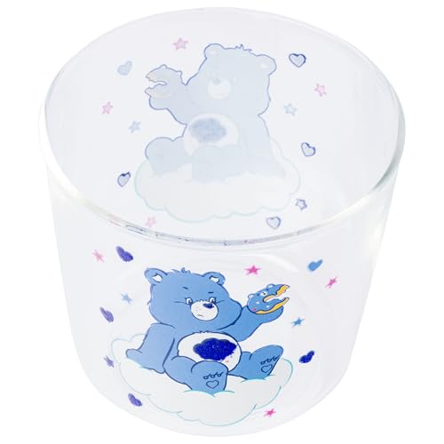 Pichet à eau en verre Care Bears Grumpy Bear 532ml avec tasse donut