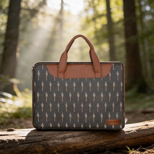 Image of Futopia Stylish Printed Laptop Sleeve Bag 15.6-16 Inch with Handle | Laptop Case Cover | Water Resistant & Shockproo | Padded Interior | Laptop, Notebooks Bag