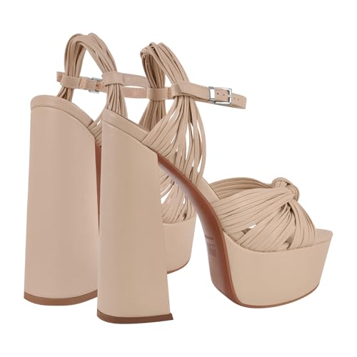 Onlymaker Women's Platform Chunky High Heeled Sandals3