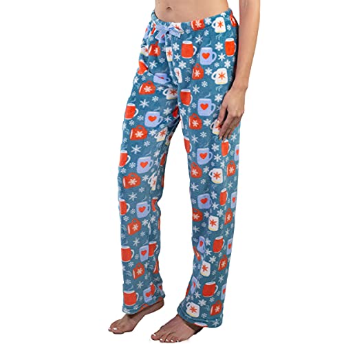 Jo & Bette (1 Or 2 Pairs Women’s Plush Pajama Pants, Fuzzy Comfy Lounge Pants Regular And Plus Size, Cute Printed Pjs #TOP1