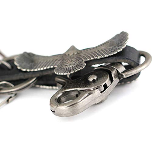 maycom® Retro Style Eagle Spreading Its Wings Pants Buckle Keychain Key Chain Ring Keyring Keyfob Key Fob Holder