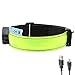Glovion LED Armband - USB Rechargeable LED Running Armband Light- High Visibility Safety Gear for Night Running, Jogging & Cycling - Green