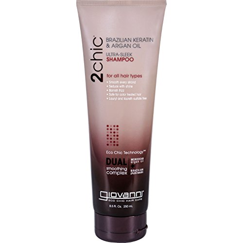 x Giovanni 2chic Ultra-Sleek Shampoo with Brazilian Keratin and Argan Oil - 8.5 fl oz by Giovanni Hair Care Products