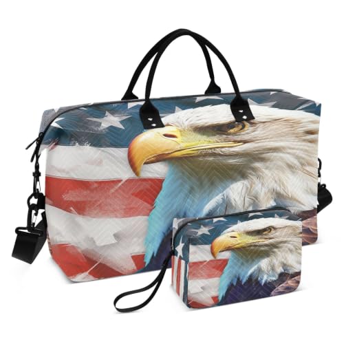 Sac de sport de natation aigle chauve voyage pour femmes filles