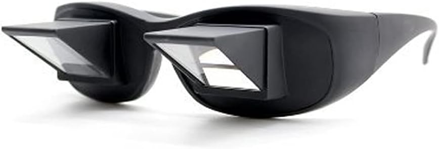 Sagrach Lazy Readers Prism Glasses Bed Prism Spectacles Horizontal Eyeglasses for Reading/Watching TV 90° Angle