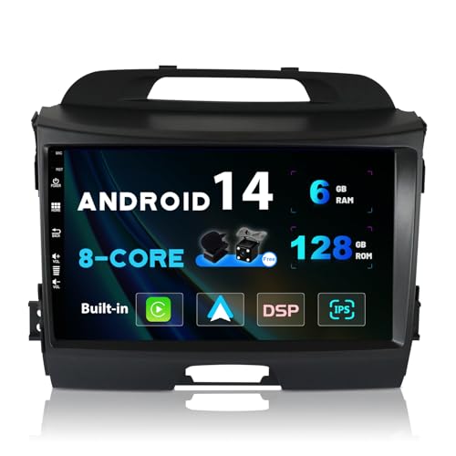 【AMPIA GAMMA DI FUNZIONI】 Navigazione GPS online e offline - WiFi migliore - 4G - Ricezione radio FM RDS - OBD2 - Controllo del volante - Supporto riproduzione 4K (3840 × 2160 pixel) - Impostazione EQ - Supporto DAB + (Adattatore: B092D31BVX) - USB o MicroSD (fino a 500 GB) - AHD Telecamera - Supporto 1280*600 HD.