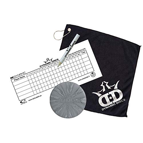 Dynamic Discs Disc Golf Starter Set | Blue/Black Cadet Disc Golf Bag Included | Prime Burst Disc Golf Frisbee Set Included | Putter, Midrange, Driver | 170G Plus | Colors Will Vary (3 Discs) #TOP5