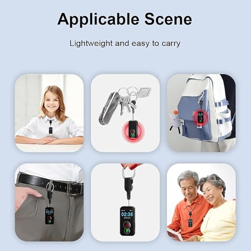 Dispositivo Di Allarme Di Emergenza Per Anziani, Collana Indossabile Con Pulsante Sos, Rilevamento Cadute Anomale, Chiamate Vocali 4G Intelligenti, Posizionamento Gps, Impermeabile IPX6, Per Anziani - 8