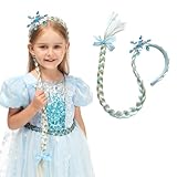 Mädchen Perücken Haarschmuck Haarteil, Haarreif Zopf, Langhaar Perücke Zöpfe für Mädchen, kinder perücken, Kindergeburtstagsparty Geschenke und Cosplay