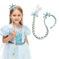 Mädchen Perücken Haarschmuck Haarteil, Haarreif Zopf, Langhaar Perücke Zöpfe für Mädchen, kinder perücken, Kindergeburtstagsparty Geschenke und Cosplay